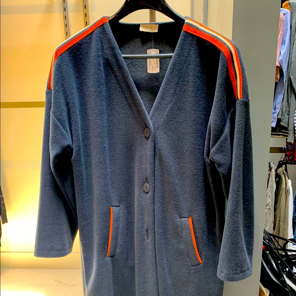 Pluto bathrobe style long cardigan